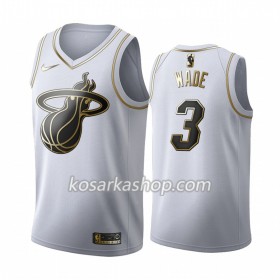 Dres Miami Heat Dwyane Wade 3 Nike 2019-20 Bijela Golden Edition Swingman